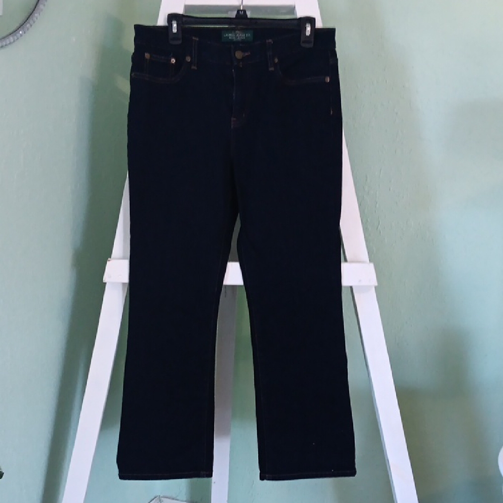 Lauren Ralph Lauren Dark Blue Straight Leg Jeans